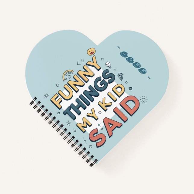 Lustige Dinge, die mein Kind gesagt hat Spielerisc Notizbuch (Vorderseite)