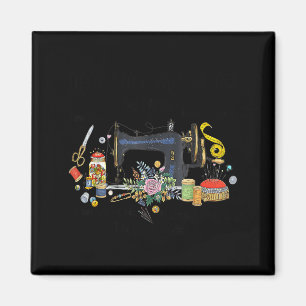 Lustige Dinge in der Freizeit Nähen Quilten Magnet