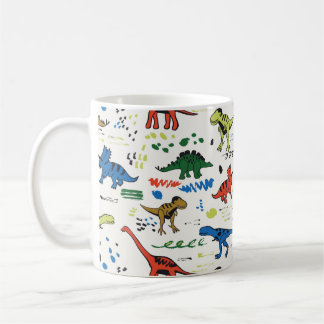 lustige Dinosaurier-Grafik Kaffeetasse