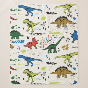 lustige Dinosaurier-Grafik Sherpadecke