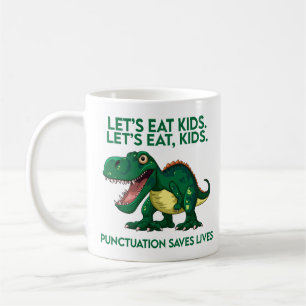 Lustige Dinosaurier-Grammatik-Lektion Kaffeetasse