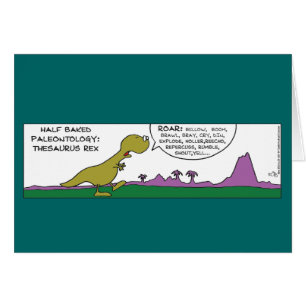Lustige Dinosaurier-Karte