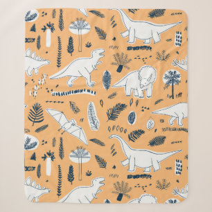 lustige Dinosaurier mit Palm-Blätter Sherpadecke