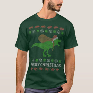 lustige Dinosaurier "Ugly Christmas Sweaters T-Shirt