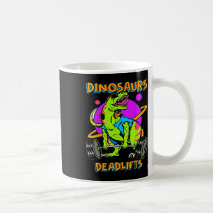 Lustige Dinosaurier Und Deadlifts Gewichtheben Bod Kaffeetasse