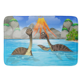 Lustige Dinosaurierbadmatten Badematte