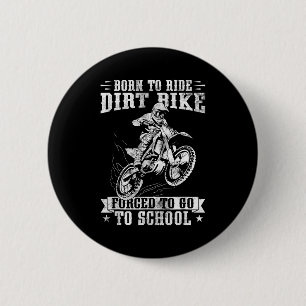 Lustige Dirt Bike Kunst für Jungen Mädchen Motocro Button