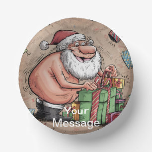 Lustige Dirty Santa Weihnachtskollektion Pappteller