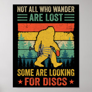 Lustige Disc Golf Für Männer Frauen Bigfoot Disc G Poster