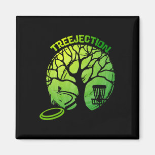 Lustige Disc-Golf-Grafik Baum  Magnet