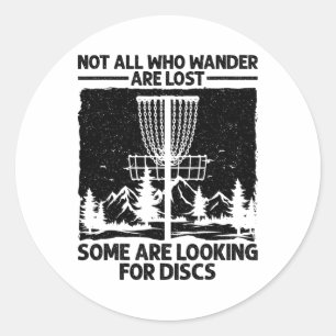 Lustige Disc-Golf-Kunst für Männer Frauen Disc-Gol Runder Aufkleber