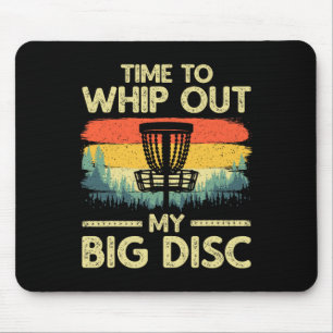 Lustige Disc-Golf-Kunst für Männer Frauen Fliegend Mousepad