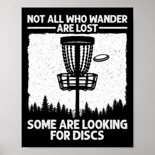 Lustige Disc-Golf-Kunst für Männer Frauen Kinder D Poster