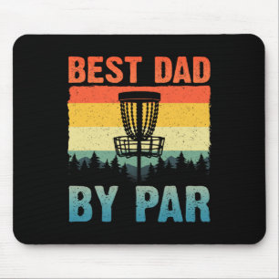Lustige Disc-Golf-Kunst für Männer Papa Disc-Golf- Mousepad