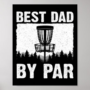 Lustige Disc-Golf-Kunst für Männer Papa Disc-Golf- Poster