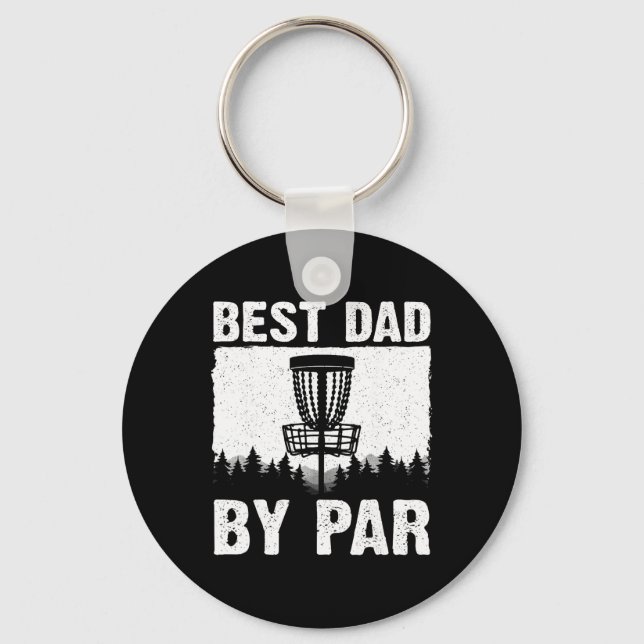 Lustige Disc-Golf-Kunst für Männer Papa Disc-Golf- Schlüsselanhänger (Vorderseite)