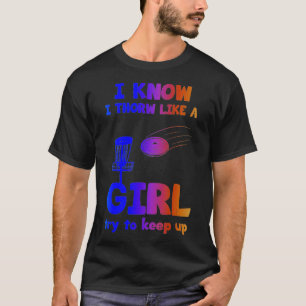 Lustige Disc-Golf-Spielerin Golfgeschenke für Frau T-Shirt