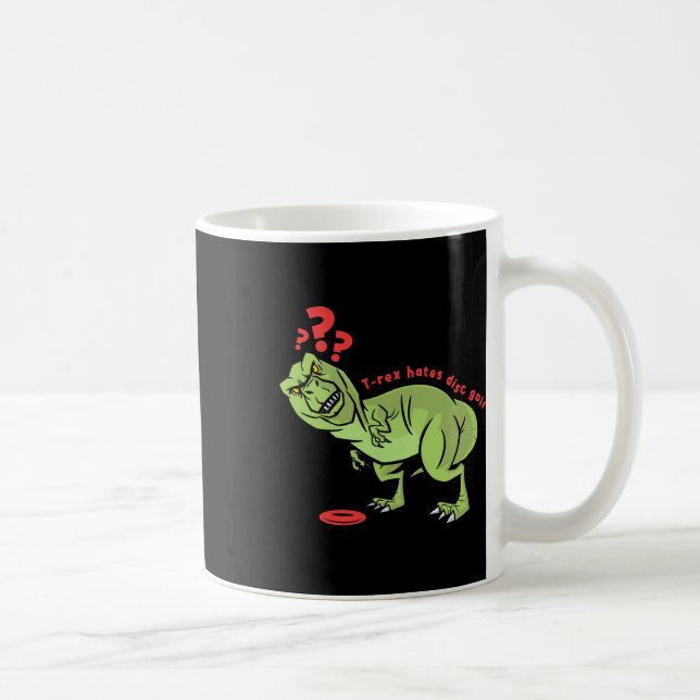 Lustige Disc Golf T Rex Kinder  Kaffeetasse (Rechts)