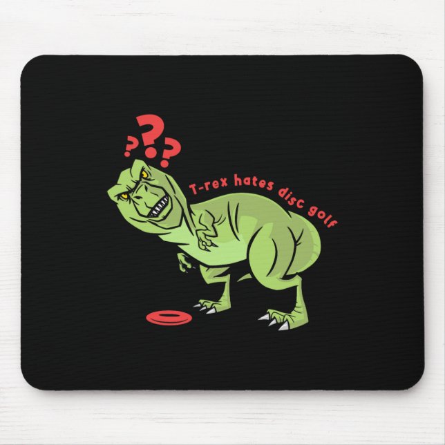 Lustige Disc Golf T Rex Kinder  Mousepad (Vorne)