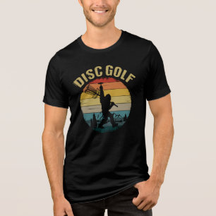 Lustige Disc-Golf – Vintage Bigfoot Tri-Blend Shirt