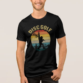Lustige Disc-Golf – Vintage Bigfoot Tri-Blend Shirt