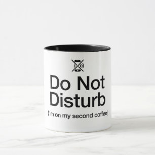 Lustige Do Not Disturb Kaffeetasse-WFH Sarkastisch Tasse