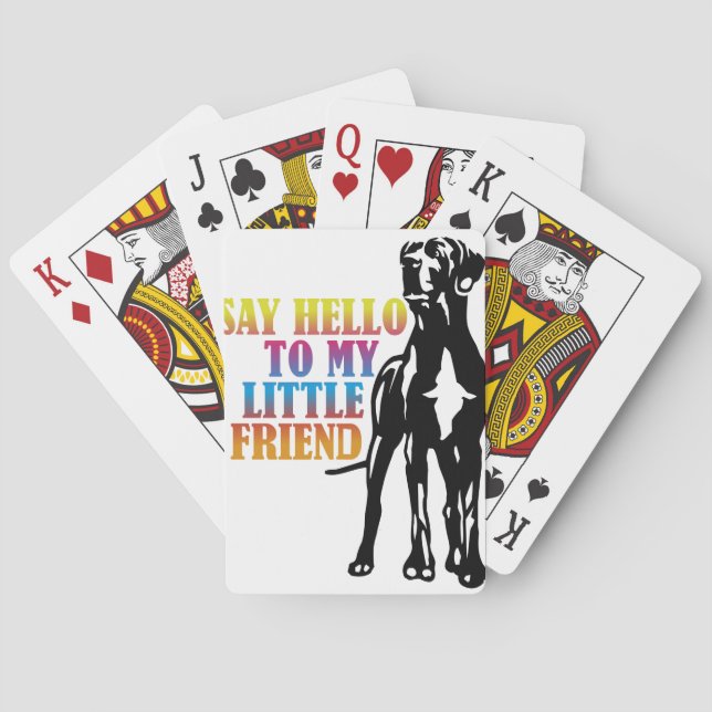 Lustige Doggenbild Spielkarten (Rückseite)