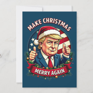 Lustige Donald Trump Frohe Weihnachtskarte Feiertagskarte