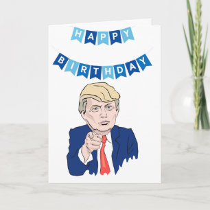 Lustige Donald Trump Geburtstagskarte Karte