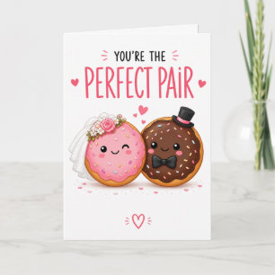 Lustige Donut-Hochzeitskarte – Süße Lebensmittel Karte