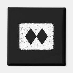 Lustige Doppelte Schwarze Diamanten Ski Snowboard Magnet