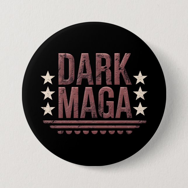 Lustige DUNKLE MAGA 2024 Button (Vorderseite)
