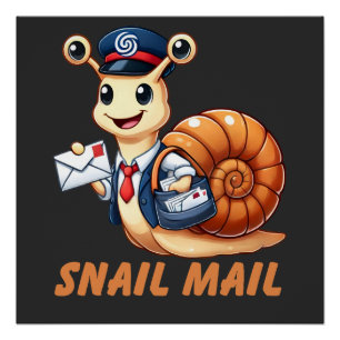 lustige E-Mail-T - Shirt   Snail Lover Poster