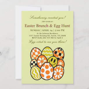 Lustige Easter-Brunch-Party-Einladung mit Wortwitz Einladung