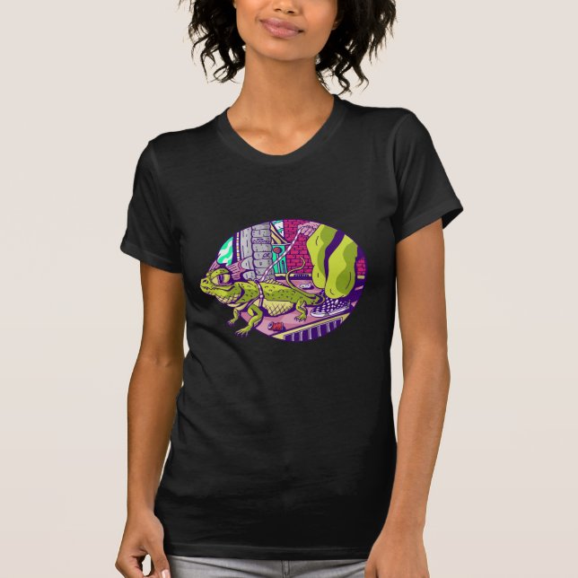 Lustige Echsen-Pet T-Shirt (Vorderseite)