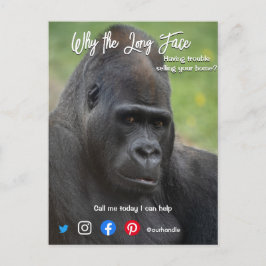 lustige echte Anwesen-Postkartenopape Postkarte