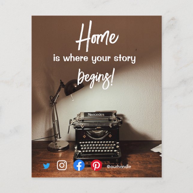 lustige echte Anwesen-Zuhause: Hier beginnt Ihre G Flyer (Vorne)