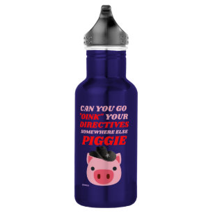 lustige Edelstahlflasche "OINK PIGGIE"