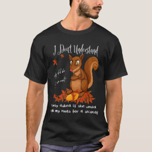 Lustige Eichhörnchen-Nüsse Männer Tier-Wildlife-Hu T-Shirt