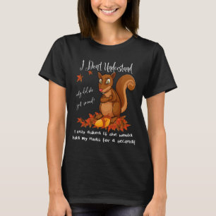 Lustige Eichhörnchen-Nüsse Männer Tier-Wildlife-Hu T-Shirt