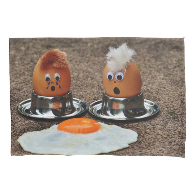 Lustige Eier Kissenbezug (Vorderseite)
