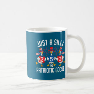Lustige einfach alberne patriotische Gans Kunst Kaffeetasse