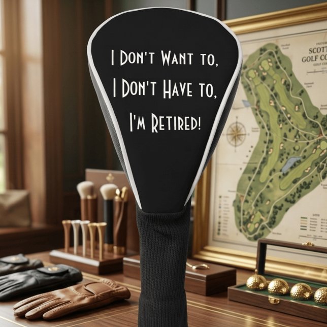 lustige, einfache Rente Golf Headcover (Von Creator hochgeladen)
