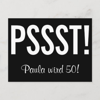 Lustige Einladung als Postkarte