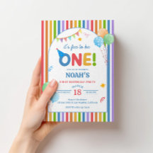 Lustige Einladung zum 1. Geburtstag für Jungen