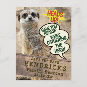 Lustige Einladungskarte zum Familientreffen