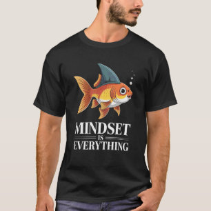 Lustige Einstellung Alles Goldfisch Haifischflosse T-Shirt