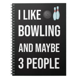 Lustige Einzigartige Geschenke Für Bowlingspieler  Notizblock