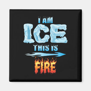 Lustige Eis- und Feuerkostüme Halloween-Familien-M Magnet