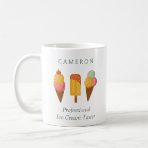 Lustige Eiscreme-Liebhaber Humor Cute Personalisie Kaffeetasse